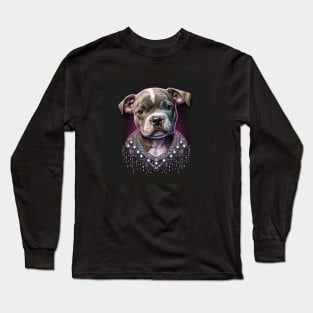 Staffy Puppy Diva Long Sleeve T-Shirt
